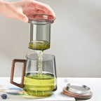 Glass Tea Mug with Infuser and Lid