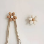Daisy Flower Wall Hook - Textured Fabric Design