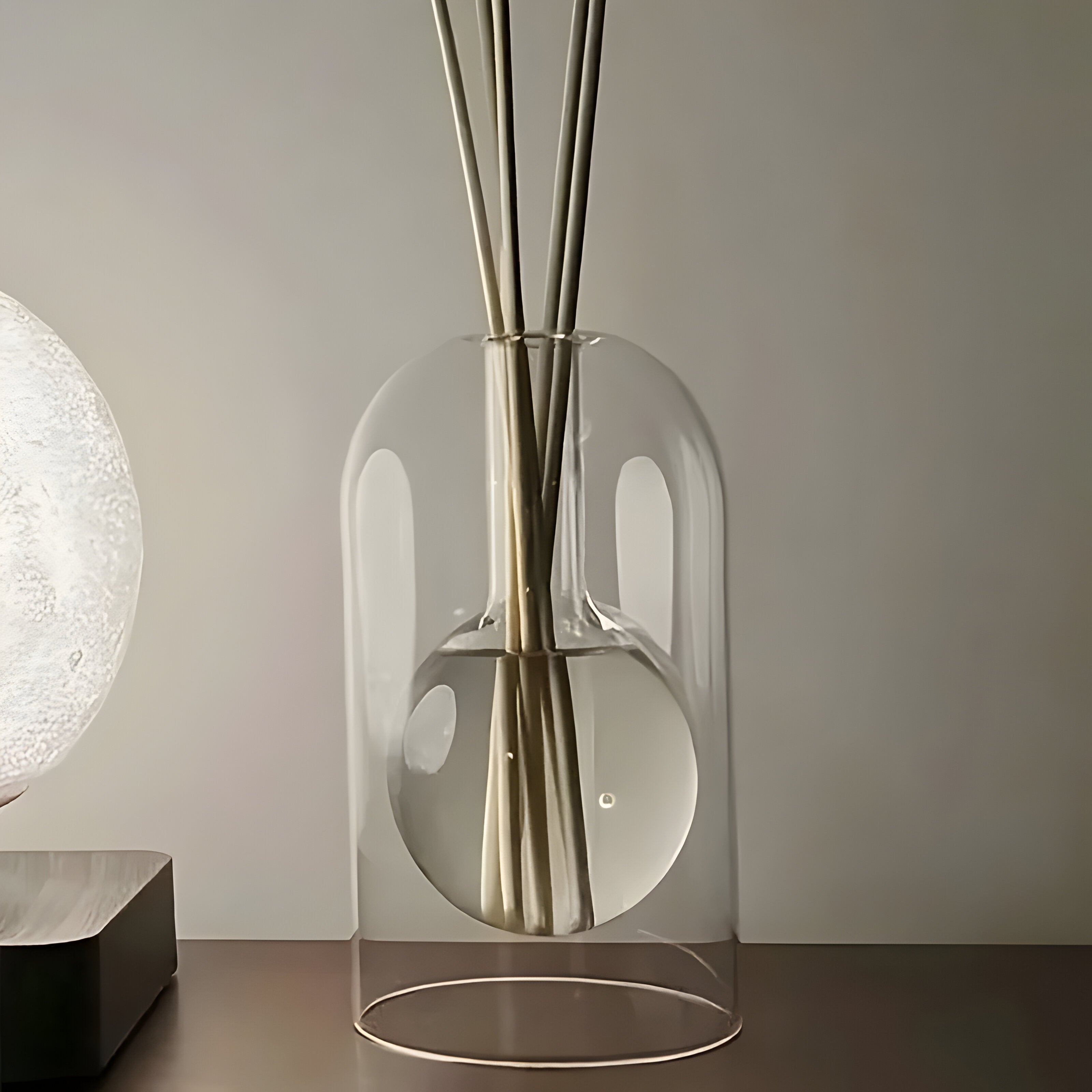 Glass Reed Diffuser with LED Mood Light