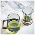 Glass Tea Mug with Infuser and Lid