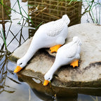 Farmhouse Style Duck Sculpture with Detailed Feathers