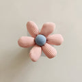 Daisy Flower Wall Hook - Textured Fabric Design Pink