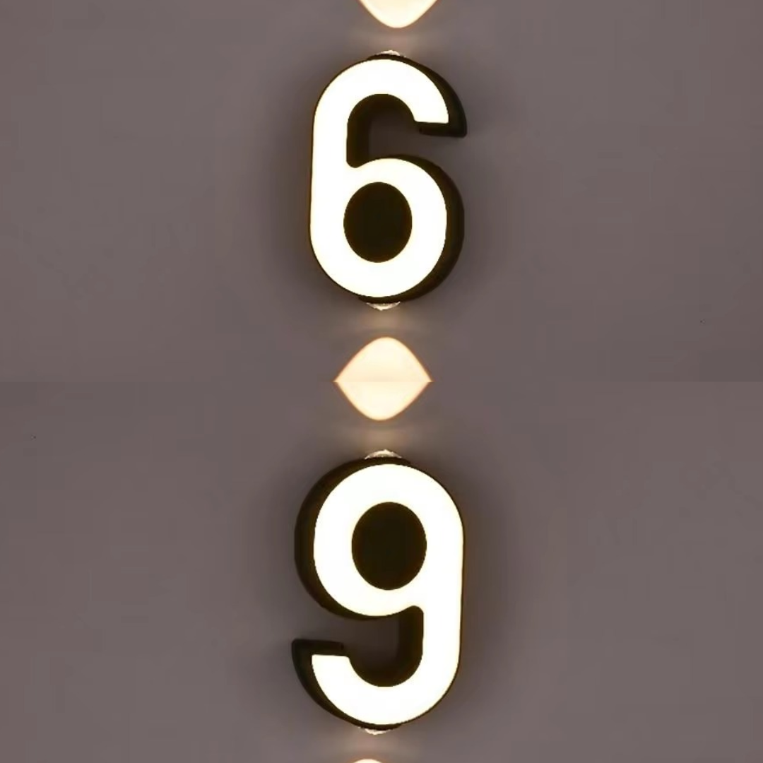 LED House Number Light with Motion Sensor 6 Or 9