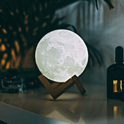3D Moon Lamp with Touch Control