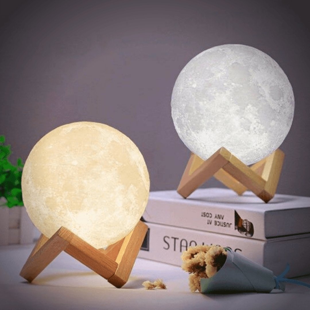 3D Moon Lamp with Touch Control