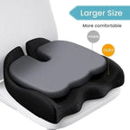 Memory Foam Seat Cushion with Anti-Slip Base
