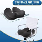 Memory Foam Seat Cushion with Anti-Slip Base