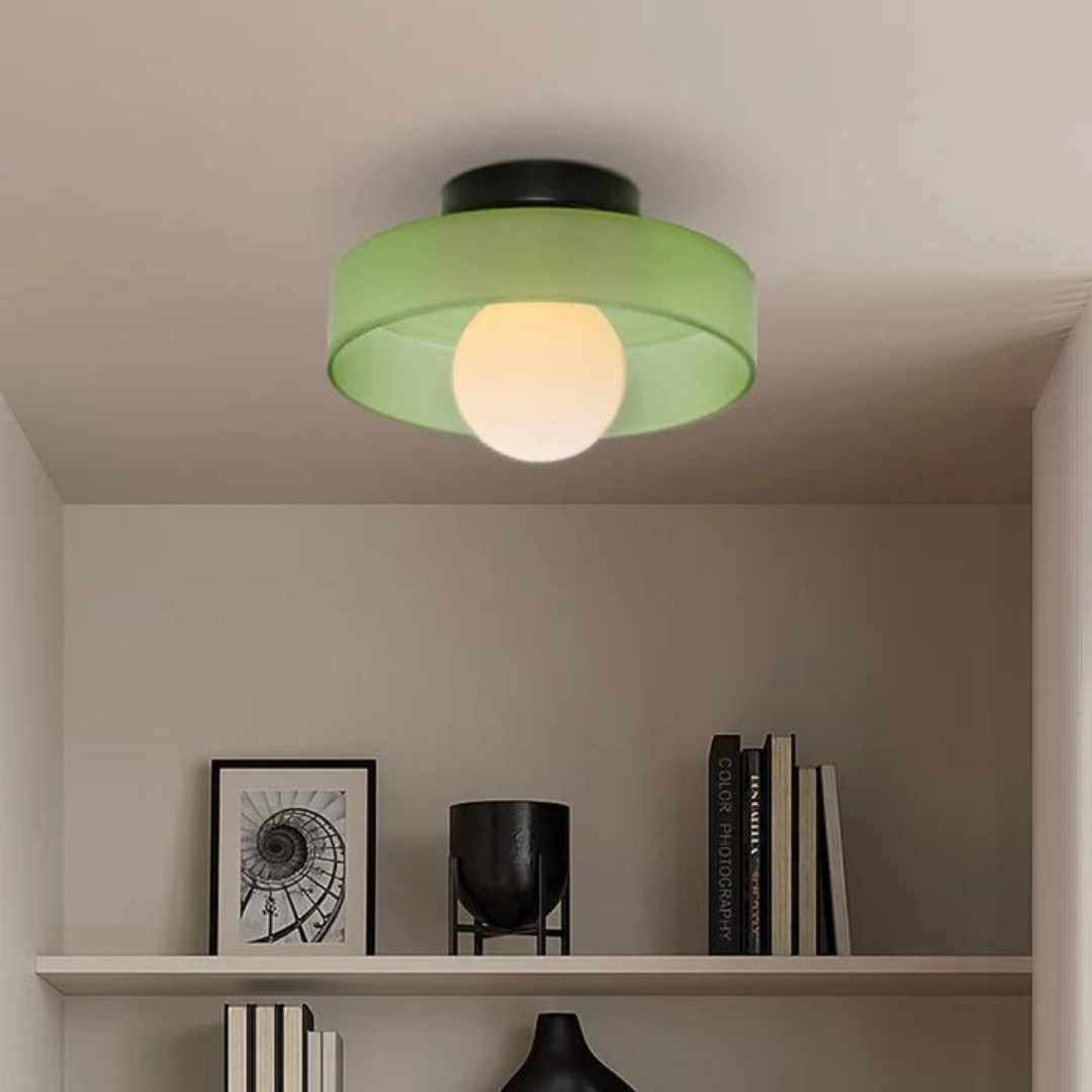 Modern Glass Ceiling Light with Sphere Design