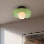 Modern Glass Ceiling Light with Sphere Design