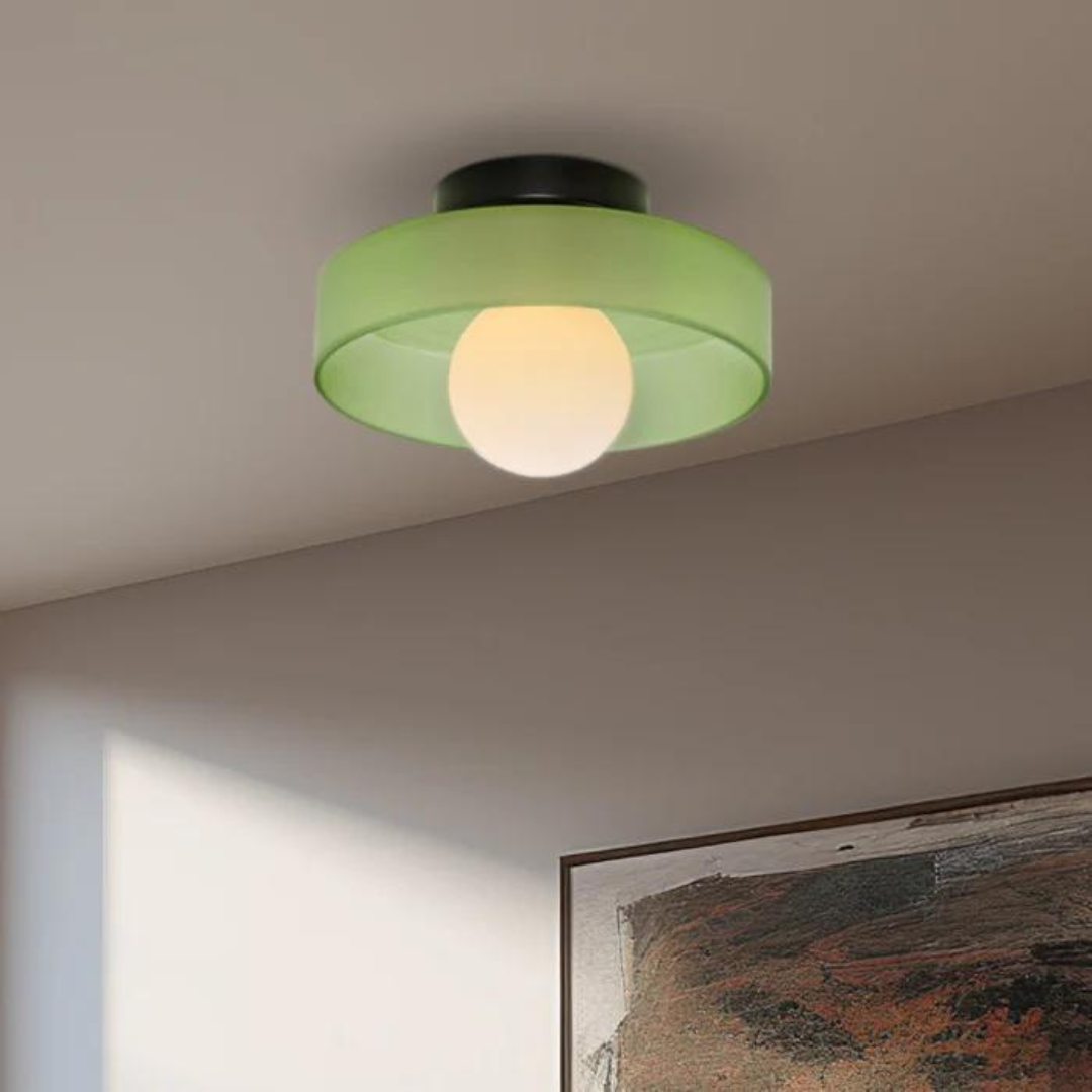 Modern Glass Ceiling Light with Sphere Design