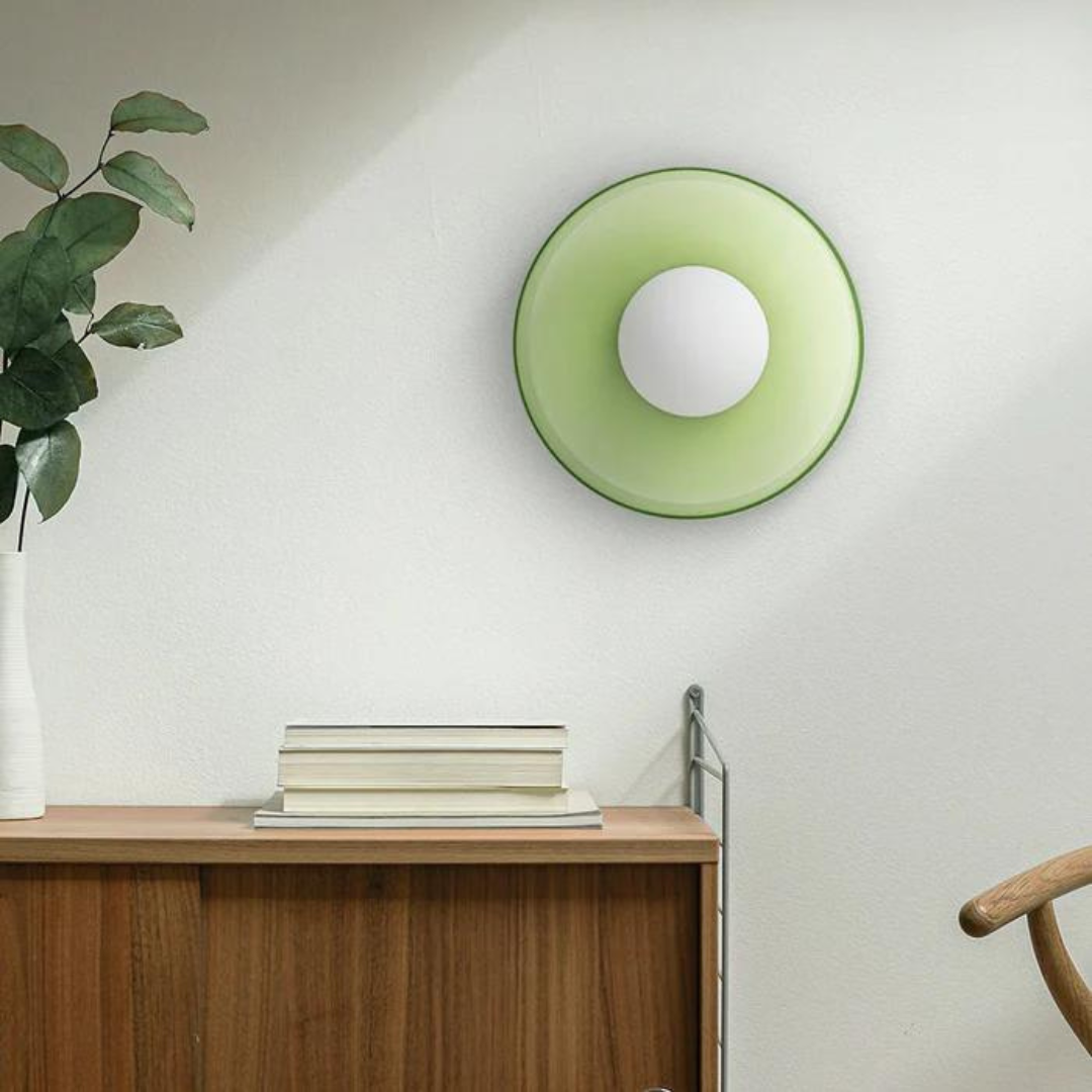 Modern Glass Ceiling Light with Sphere Design