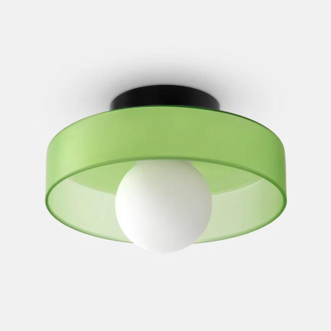 Modern Glass Ceiling Light with Sphere Design