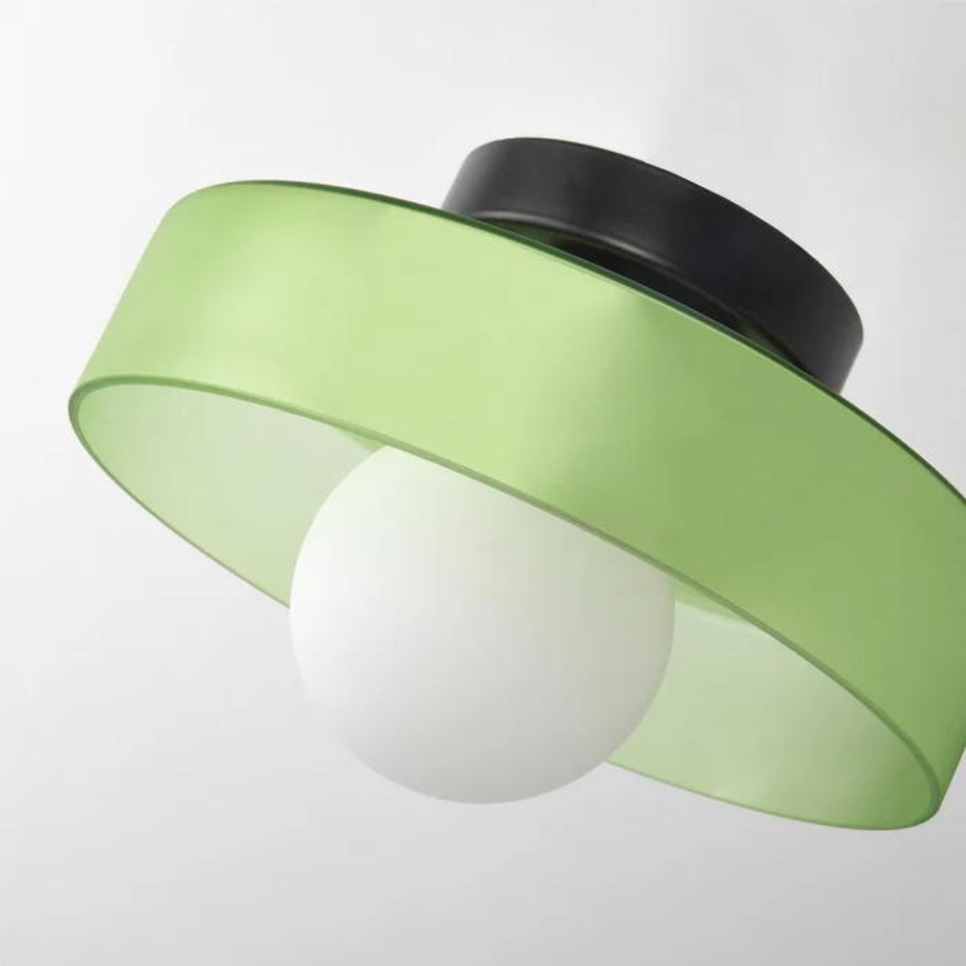 Modern Glass Ceiling Light with Sphere Design