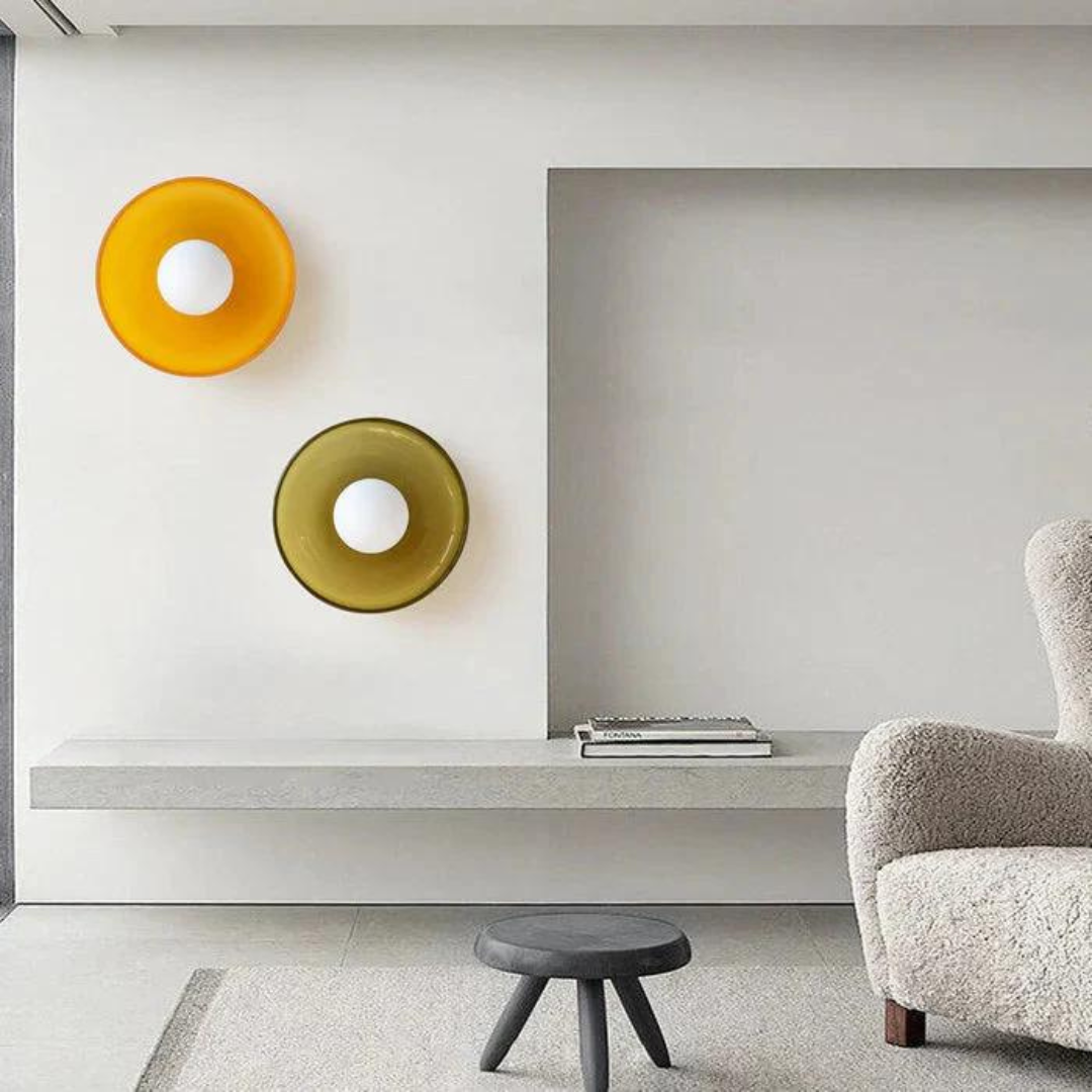 Modern Glass Ceiling Light with Sphere Design