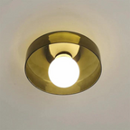 Modern Glass Ceiling Light with Sphere Design