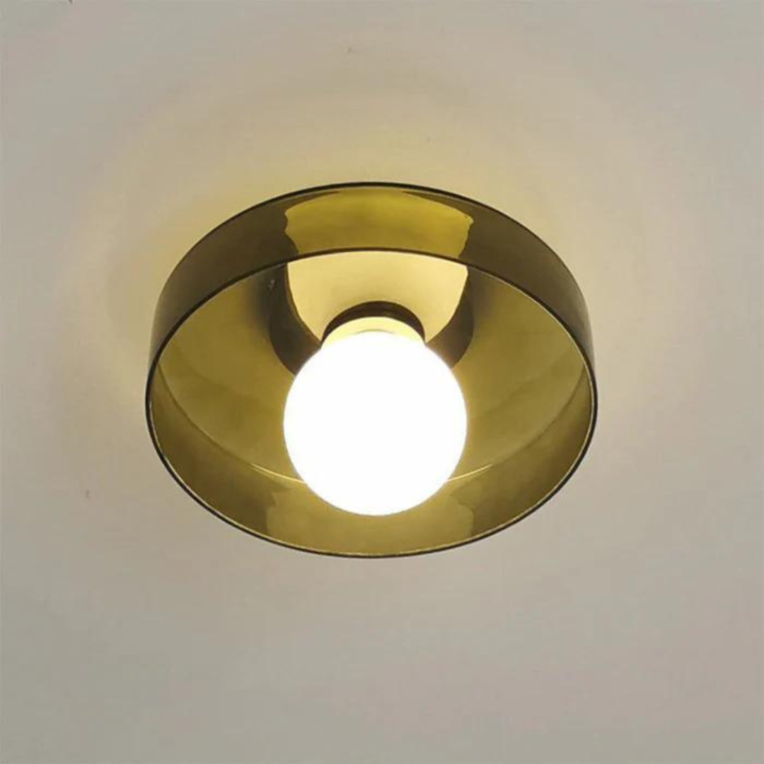 Modern Glass Ceiling Light with Sphere Design