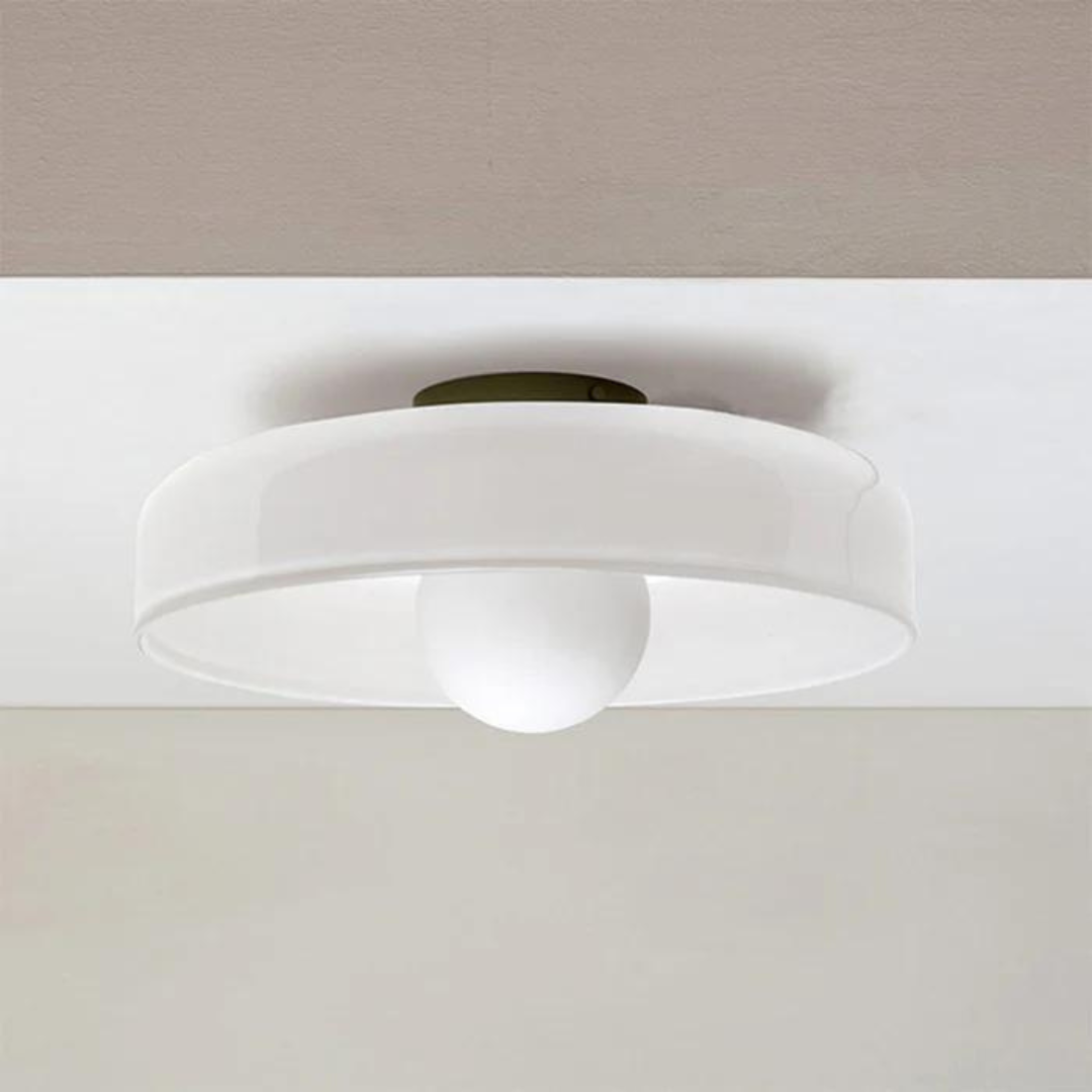 Modern Glass Ceiling Light with Sphere Design
