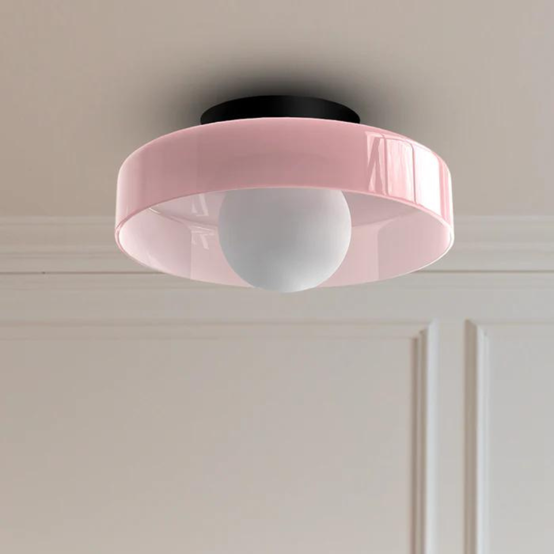 Modern Glass Ceiling Light with Sphere Design
