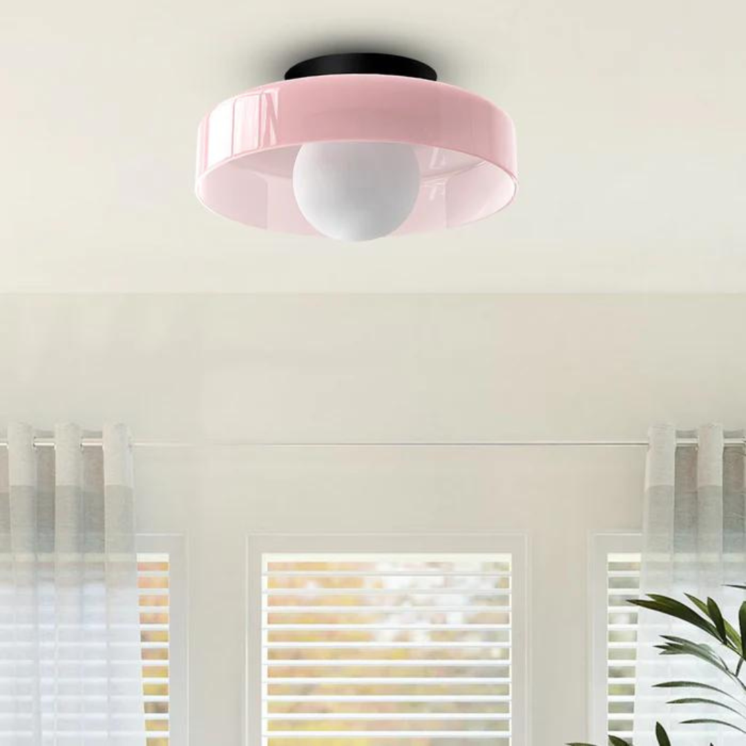 Modern Glass Ceiling Light with Sphere Design
