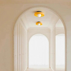 Modern Glass Ceiling Light with Sphere Design