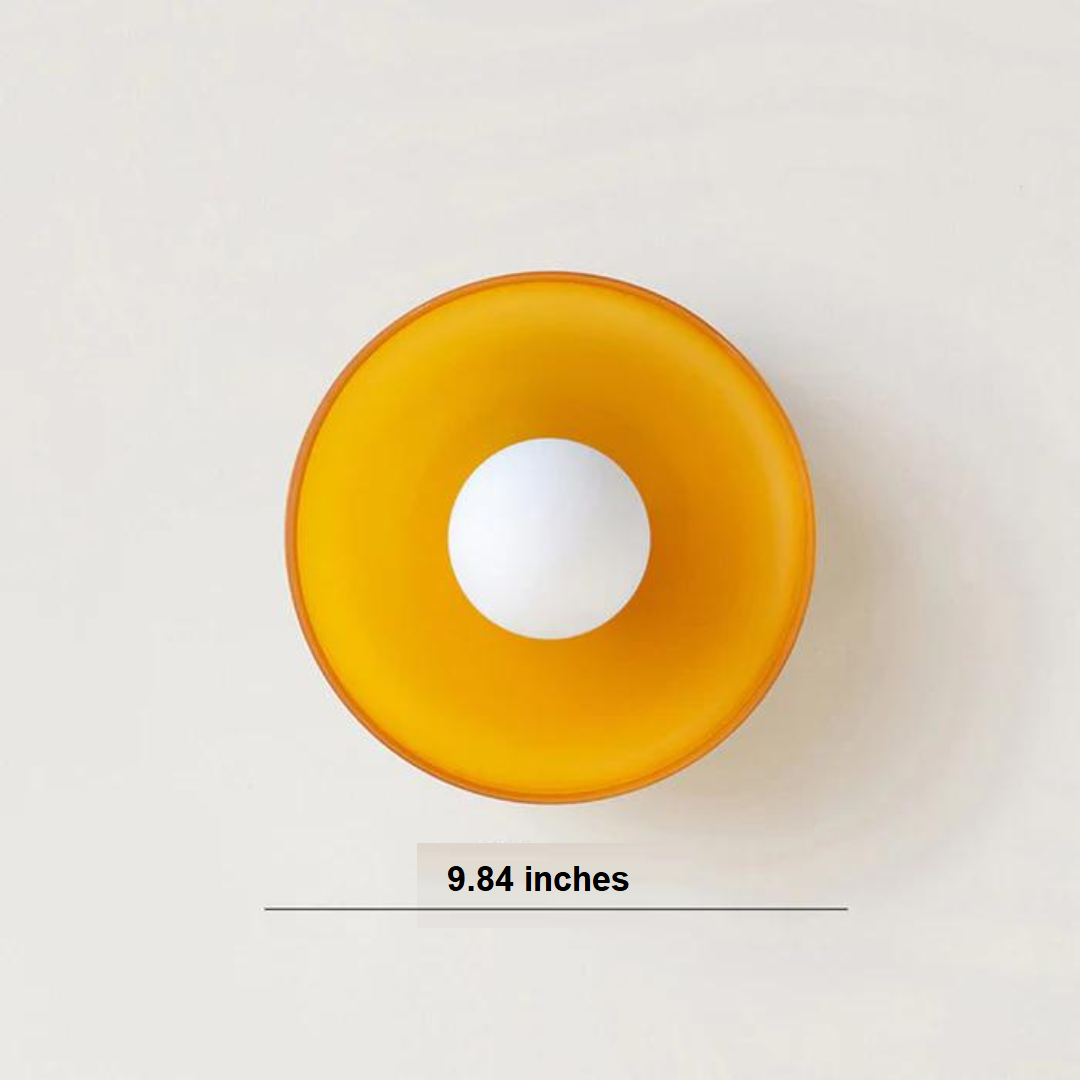 Modern Glass Ceiling Light with Sphere Design