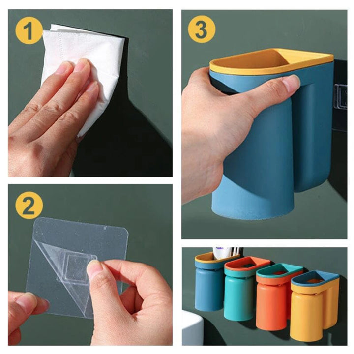 Toothbrush Wall Holder – Mountable Without Drilling
