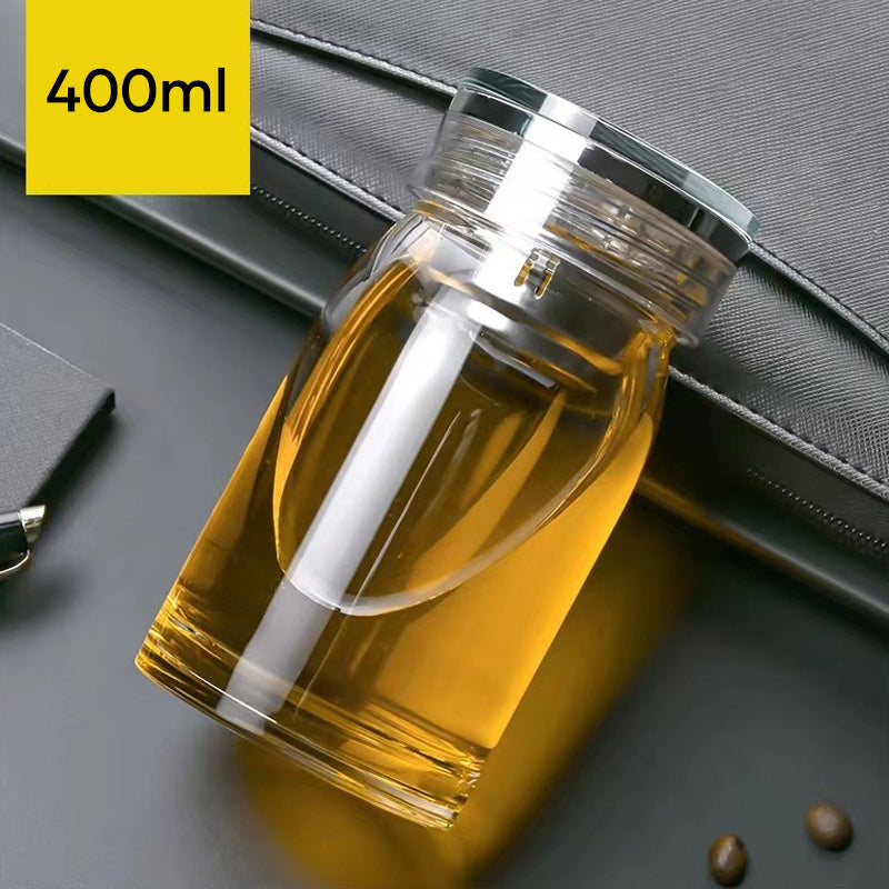 Borosilicate Glass Mug with Double Wall Insulation 400ml