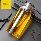 Borosilicate Glass Mug with Double Wall Insulation 580ml