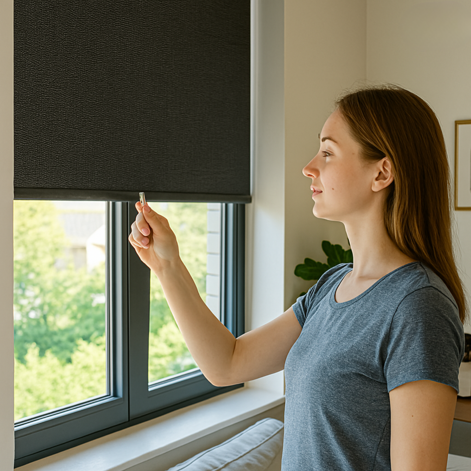 UV-Blocking Window Shade with Suction Cup Installation