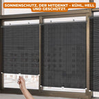 UV-Blocking Window Shade with Suction Cup Installation
