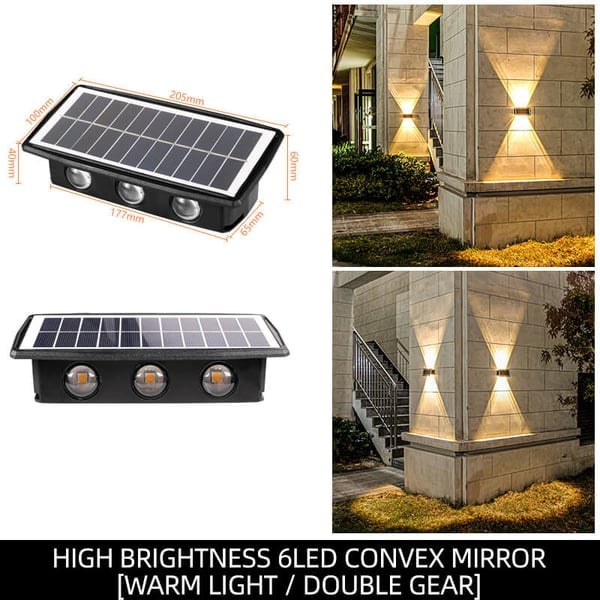 Solar Wall Light with Motion Sensor – Automatic Outdoor Lighting