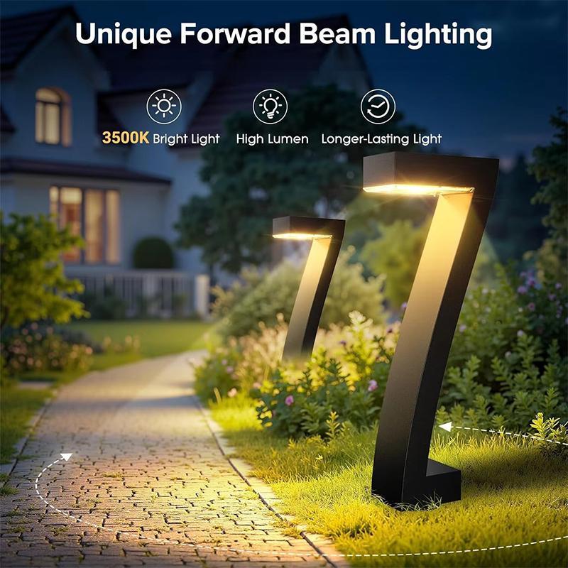 Modern 7-Shape Solar Pathway Lights