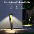 Modern 7-Shape Solar Pathway Lights