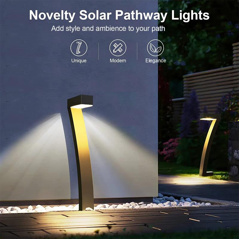 Modern 7-Shape Solar Pathway Lights