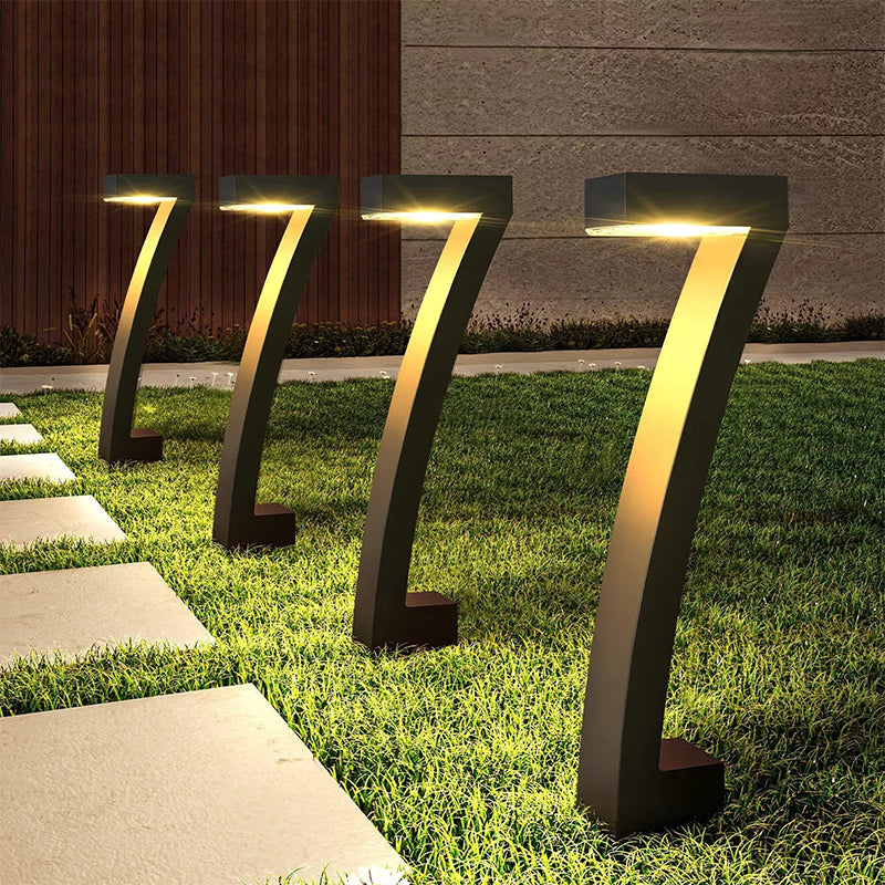 Modern 7-Shape Solar Pathway Lights