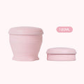 Collapsible Silicone Travel Cup with Leak-Proof Lid Pink 6.1 fl oz