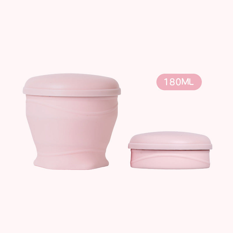 Collapsible Silicone Travel Cup with Leak-Proof Lid Pink 6.1 fl oz