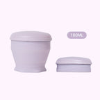 Collapsible Silicone Travel Cup with Leak-Proof Lid Purple 6.1 fl oz