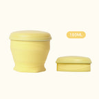 Collapsible Silicone Travel Cup with Leak-Proof Lid Yellow 6.1 fl oz