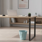 Minimalist Irregular Trash Can with Space-Saving Design