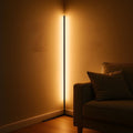 Linear LED Floor Lamp with Touch Control Black